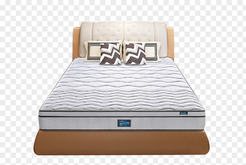 A Bed Mattress On Furniture Frame PNG