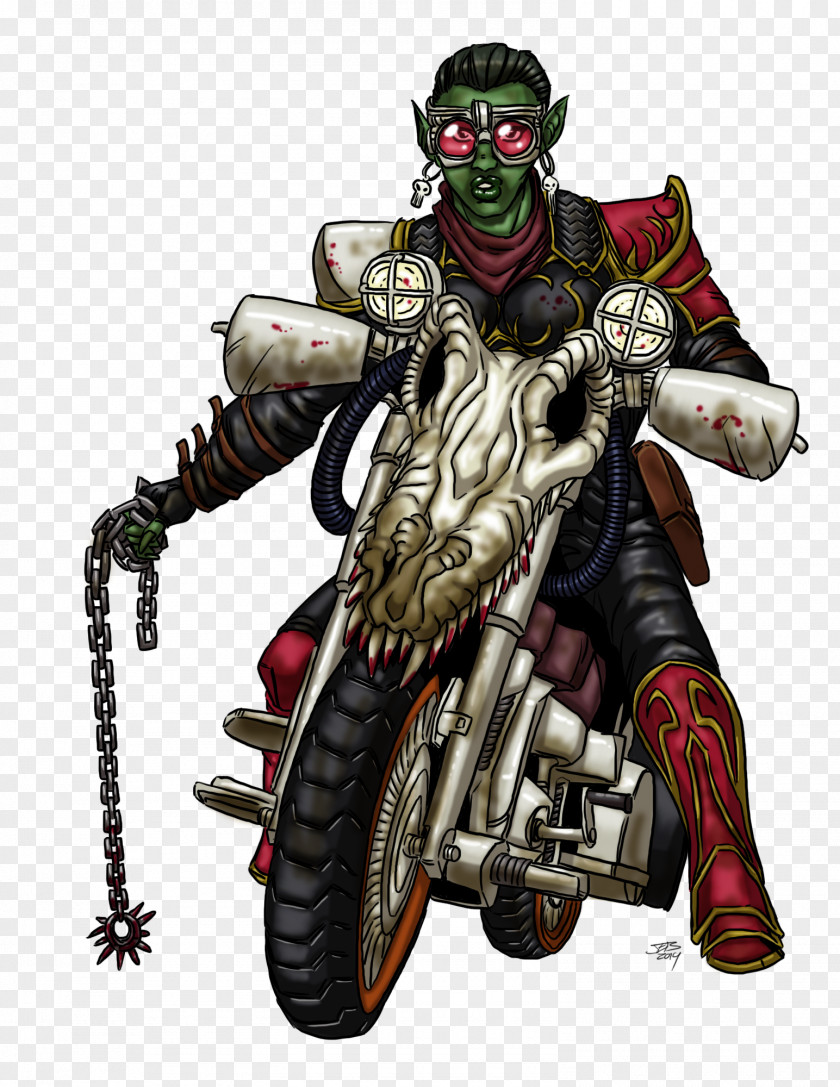 Bike Chain Mercenary Cartoon Supervillain Legendary Creature PNG