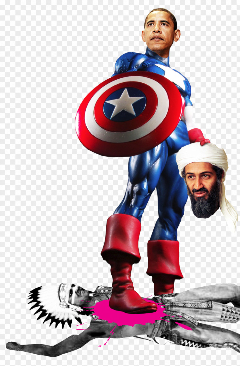 Captain America Osama Bin Laden Cartoon Muslim Brotherhood PNG