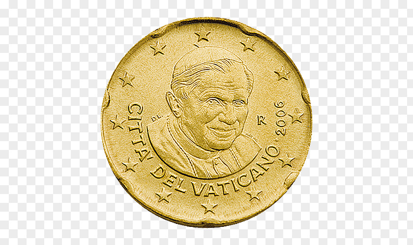 Coin Vatican City Euro Coins 20 Cent 2 PNG
