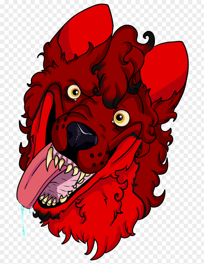 Demon Snout Dog Clip Art PNG