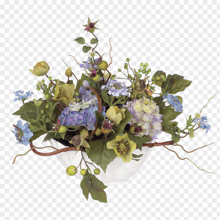 Flowers Floral Decoration Icon Hydrangea Design Centrepiece Floristry Flower PNG