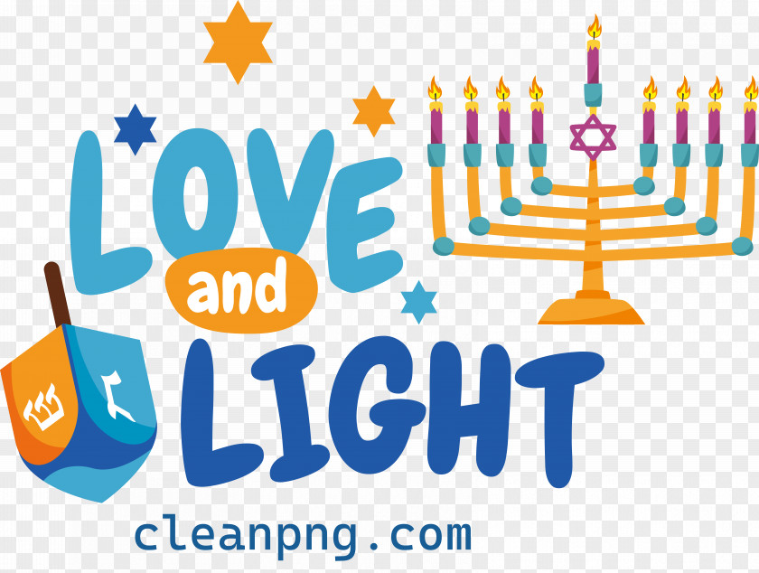 Happy Hanukkah Love Light PNG