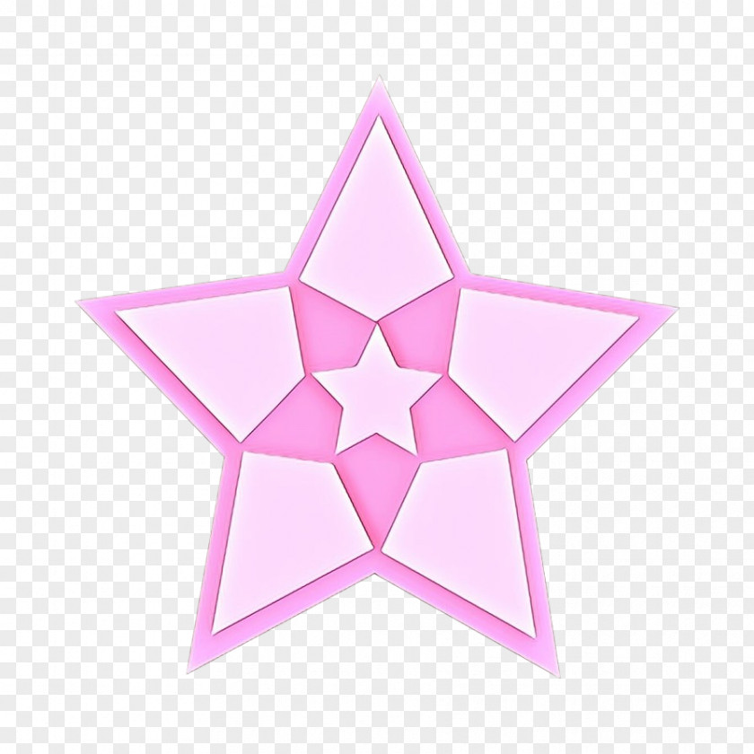 Logo Magenta Pink Star Symmetry Pattern Triangle PNG