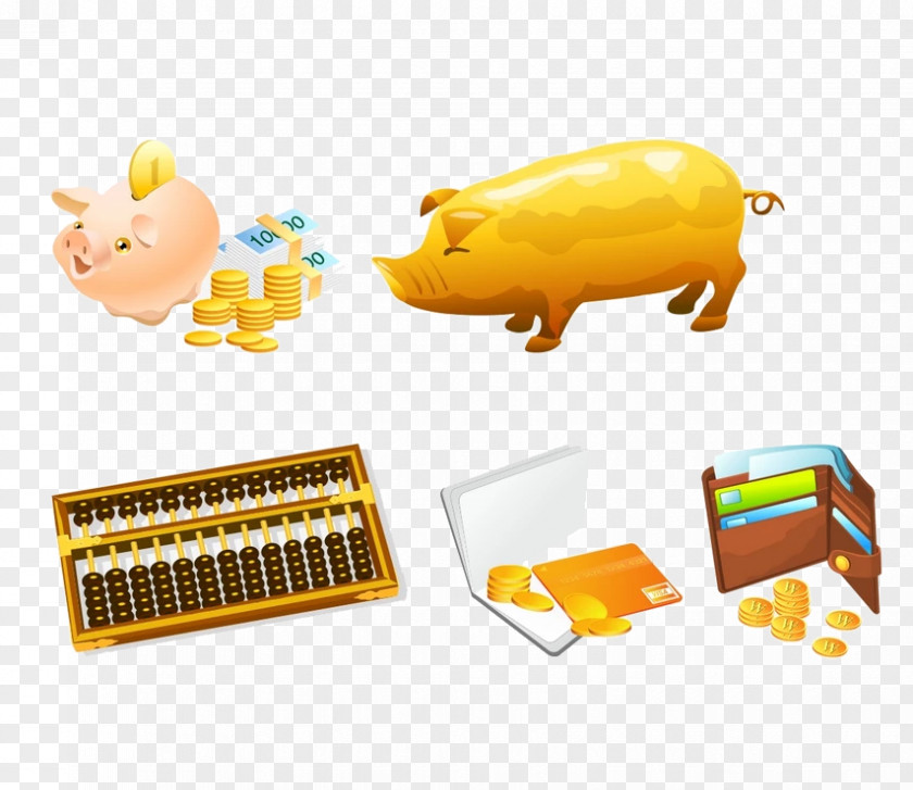 Piggy Bank Money Adobe Illustrator Download PNG