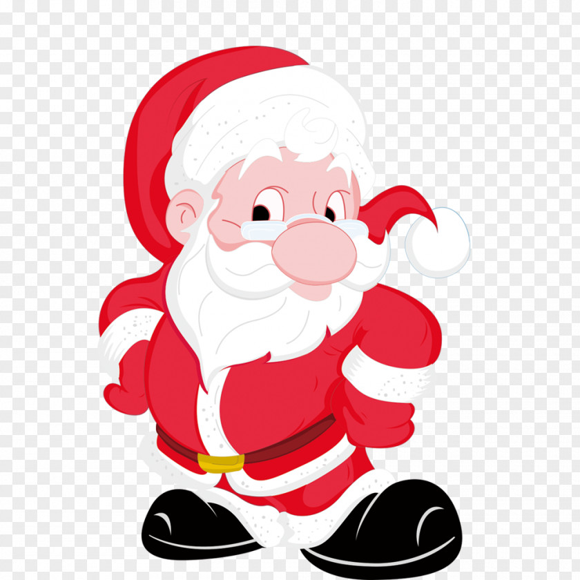 Santa Claus Reindeer Drawing Christmas PNG