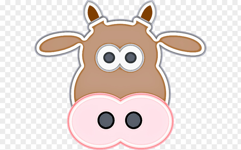 Cartoon Pink Nose Head Snout PNG