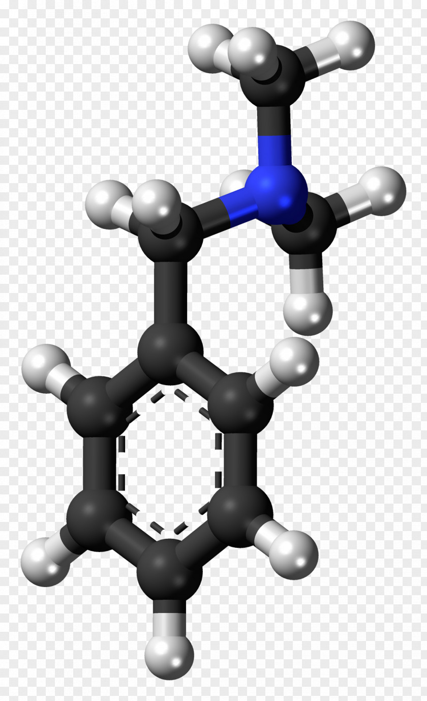 Colorless Aniline Ball-and-stick Model Chemistry Three-dimensional Space Benzyl Group PNG