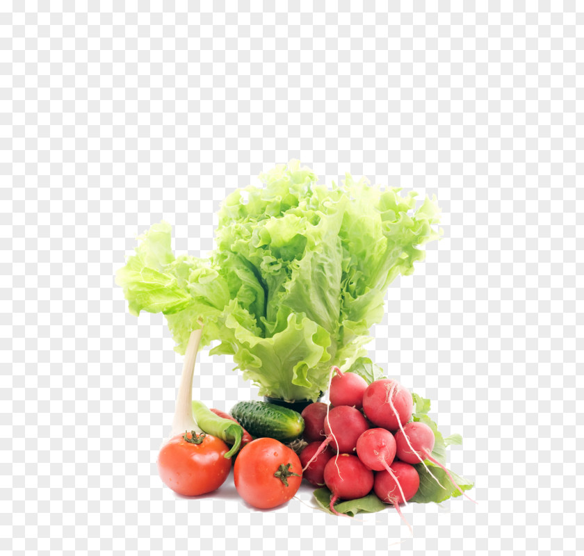 Tomato Vegetarian Cuisine Cruciferous Vegetables Radish Lettuce PNG