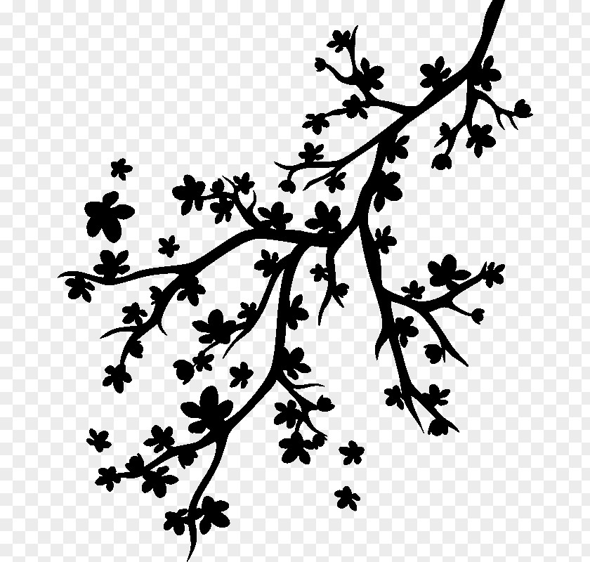 Tree Twig Branch Sticker East Asian Cherry PNG