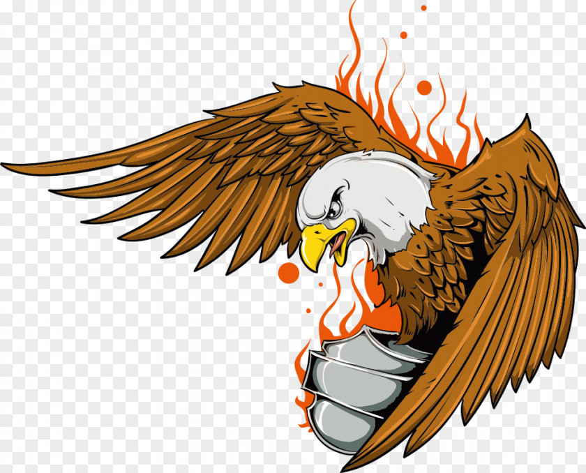 Vector Flame Eagle Printing Old School (tattoo) Clip Art PNG