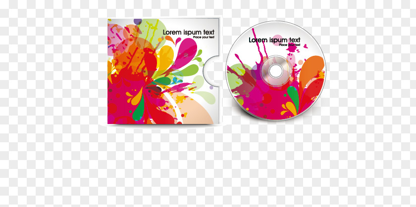 CD Cover Vector Material Compact Disc Template DVD PNG