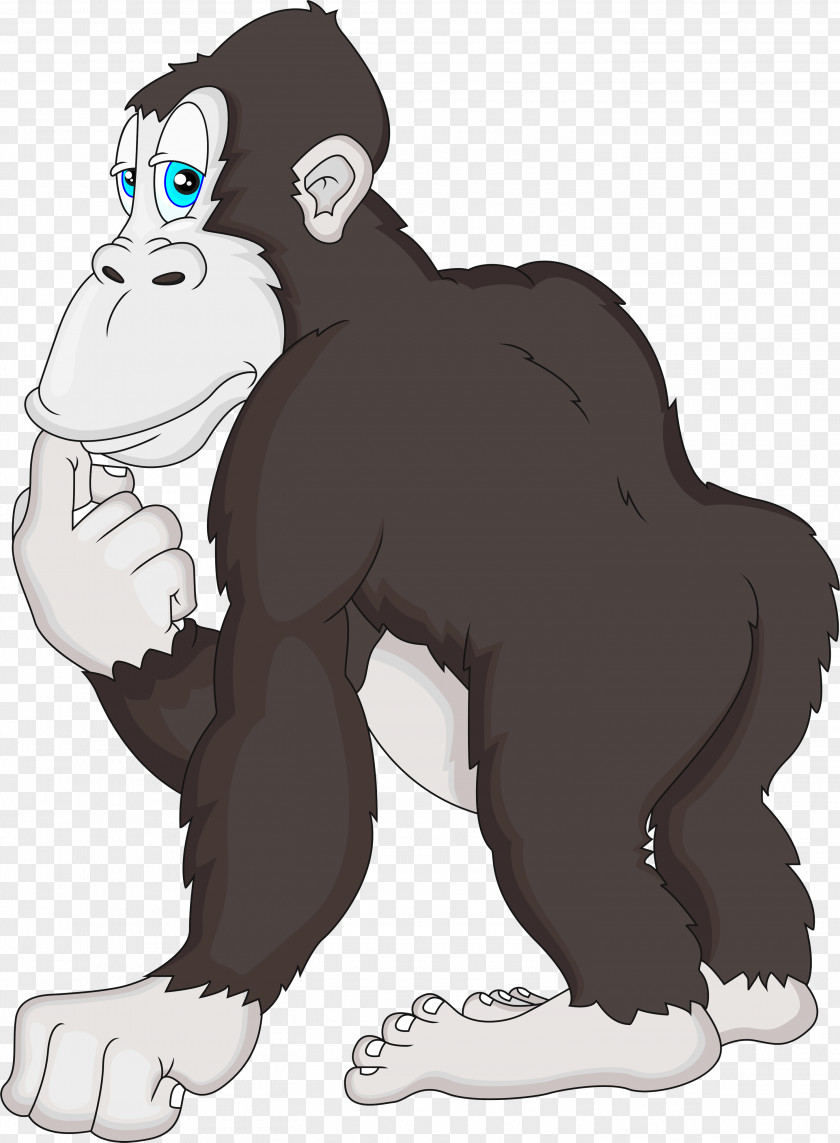 Gorilla Drawing Clip Art PNG
