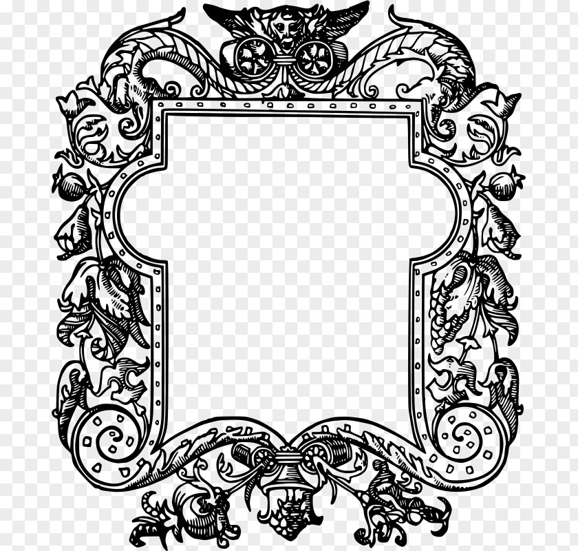 Leaves Frame Picture Frames Drawing Ornament Line Art PNG