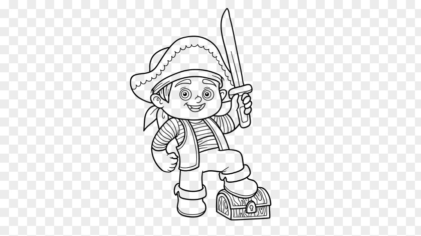 Piracy Boy Coloring Book Child Drawing PNG