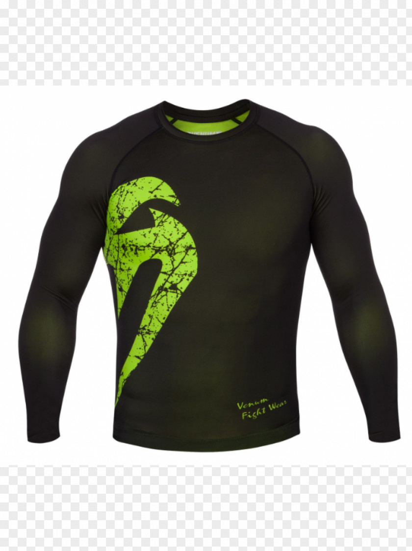 Sleeve T-shirt Rash Guard Venum Mixed Martial Arts Boxing PNG