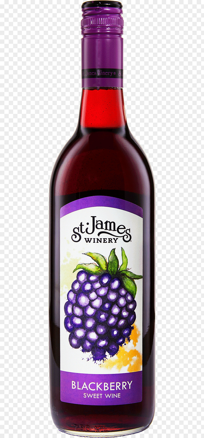 Strawberry Blueberry Liqueur St. James Winery Dessert Wine Tea PNG