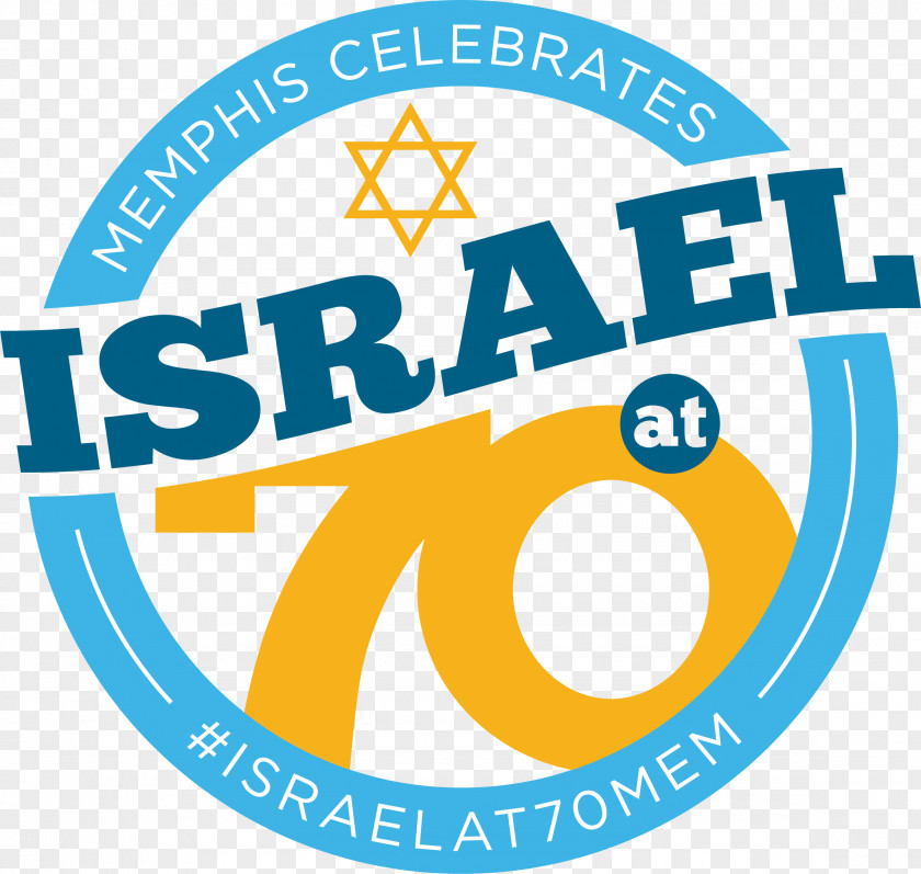 70 Anniversary Israel Happy Birthday Logo PNG