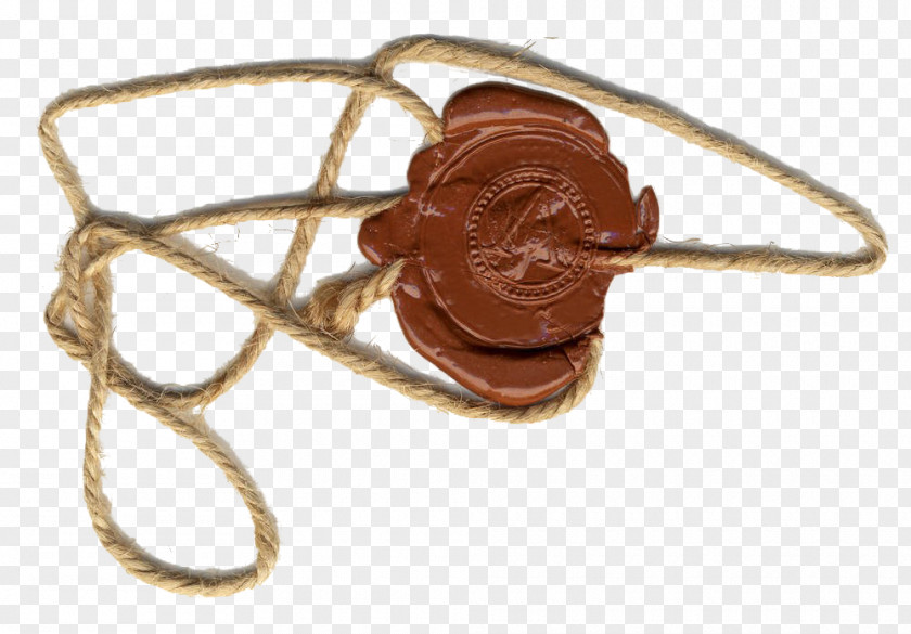 Hemp And Wax Seal Paper Sealing Rope Stock Photography PNG