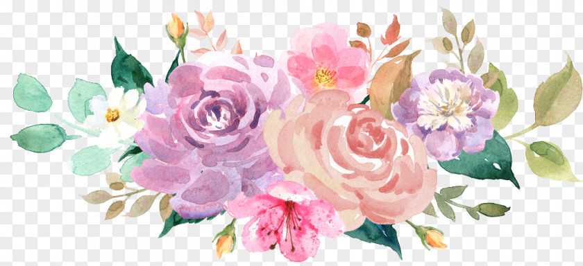 Painted Flowers Watercolor Painting 