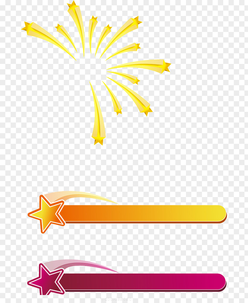 Golden Star Fireworks Adobe PNG
