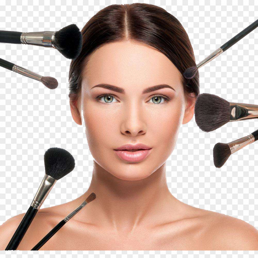 Makeup Model Cosmetics Make-up Artist Brush PNG