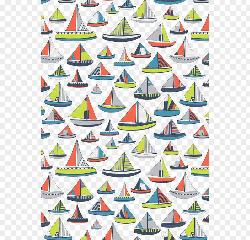 Sailing Shading Paper Pattern PNG
