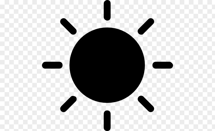 Shape Black Sun Solar Symbol Sunlight PNG