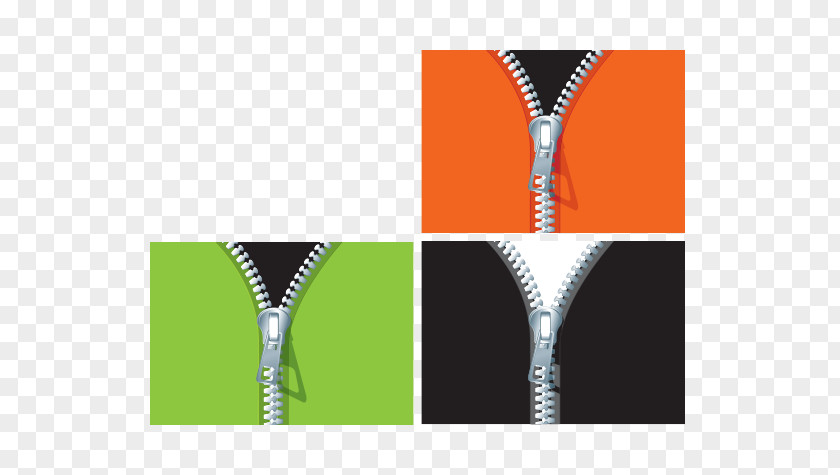 Vector Three-color Zipper Euclidean Clip Art PNG