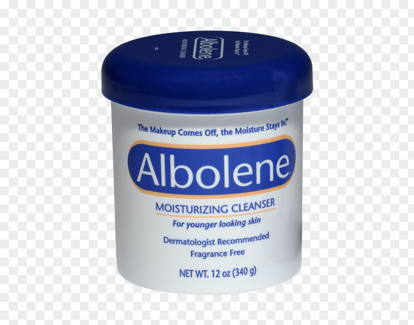 Albolene Moisturizing Cleanser Cream Lip Balm Moisturizer PNG