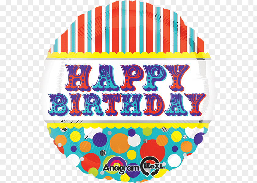 Balloon Anagram International Hx Happy Birthday Big Top Circus PNG
