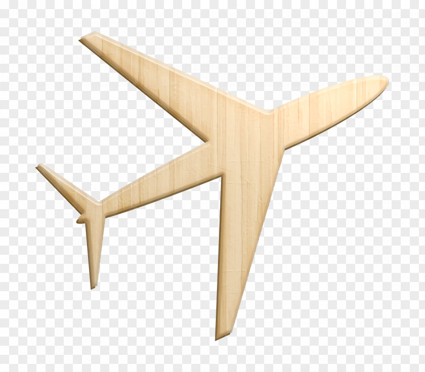 Beige Plywood Air Icon Airplane Meanicons PNG