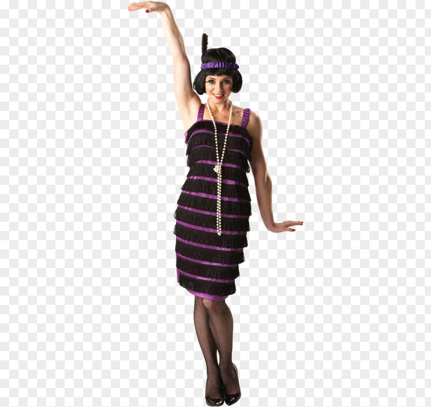 Dress 1920s Flapper Costume Party 1950s PNG