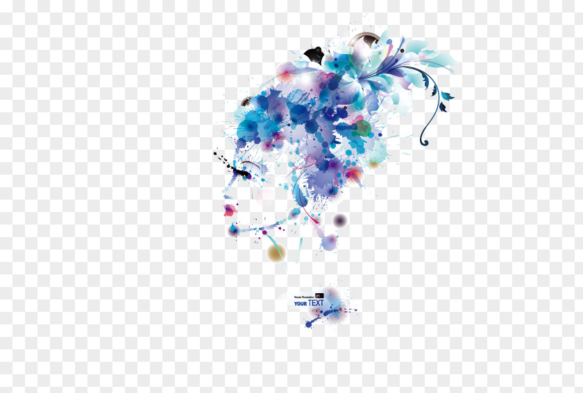 Graffiti Beauty Watercolour Flowers Watercolor Painting PNG