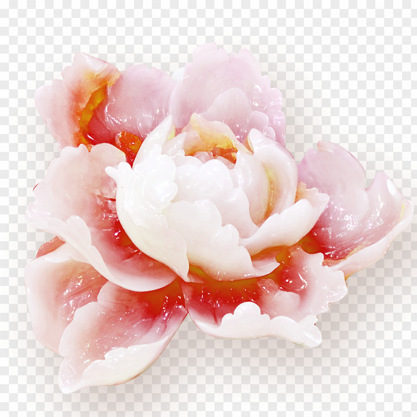 Peony Mural Painting Wall Paper PNG