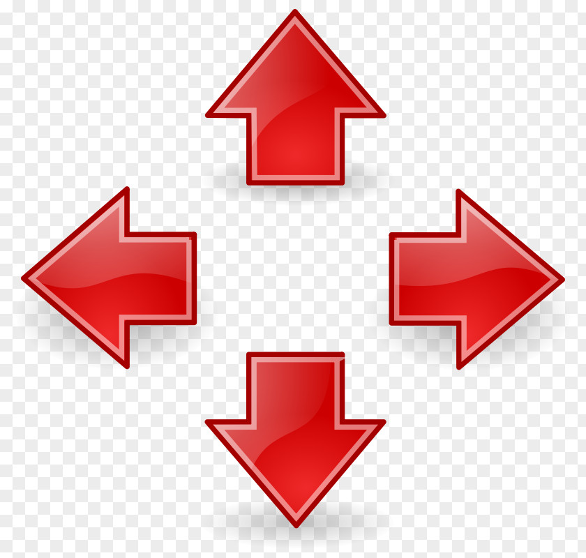 Red Arrow Down Clip Art PNG