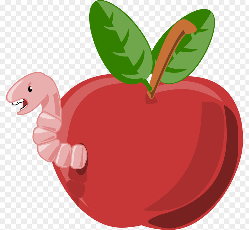 Cartoon Worm Images Apple Clip Art PNG