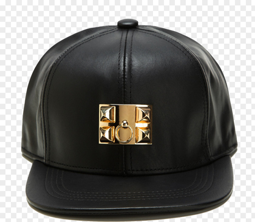 Black Hat Leather Baseball Cap Hermxe8s PNG