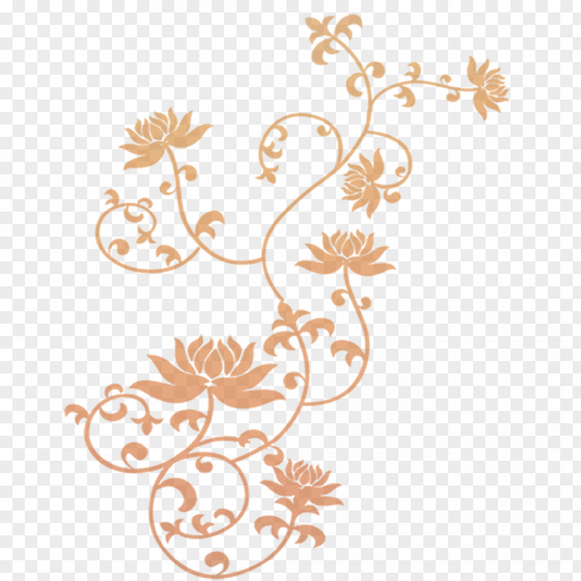 Bustling Floral Papercutting PNG