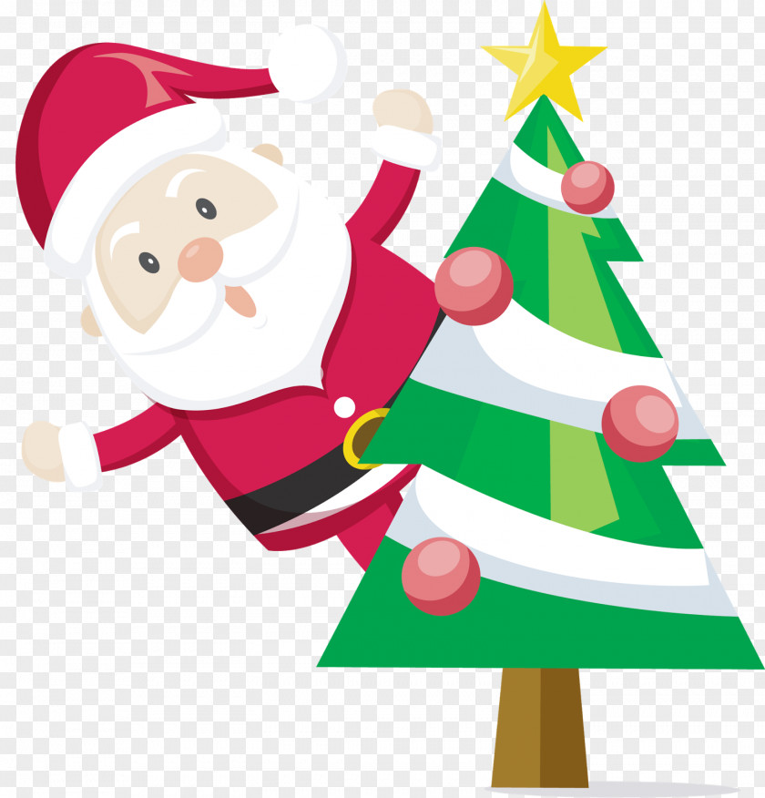 Papai Santa Claus Christmas Tree Clip Art PNG