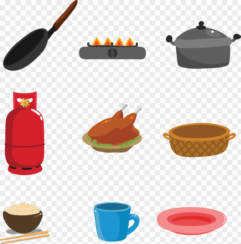 Vector Kitchen Tools Utensil Stove Euclidean PNG