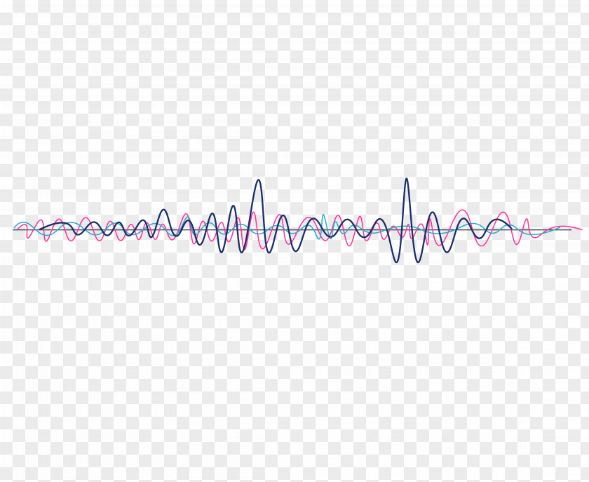 Vector Psychedelic Sound Wave Curve Picture Line Point Angle Brand Pattern PNG