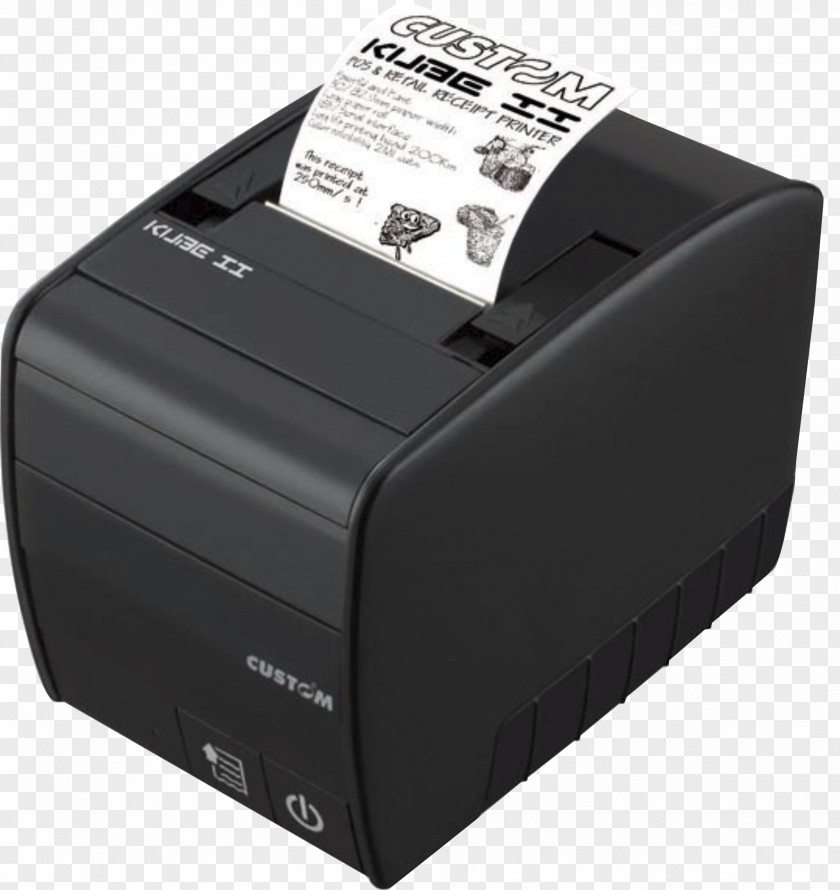 Printer Point Of Sale Cash Register Barcode Retail PNG