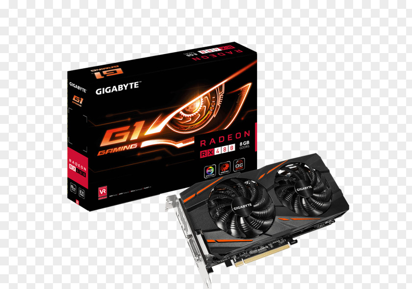 Stanley Mouse Graphics Cards & Video Adapters GK ATI Gigabyte Radeon RX 480 Gaming G1 4 GB WindForce II GDDR5 SDRAM Technology PNG