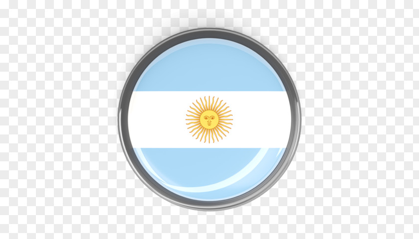 Argentina Flag Round Of Cockade PNG