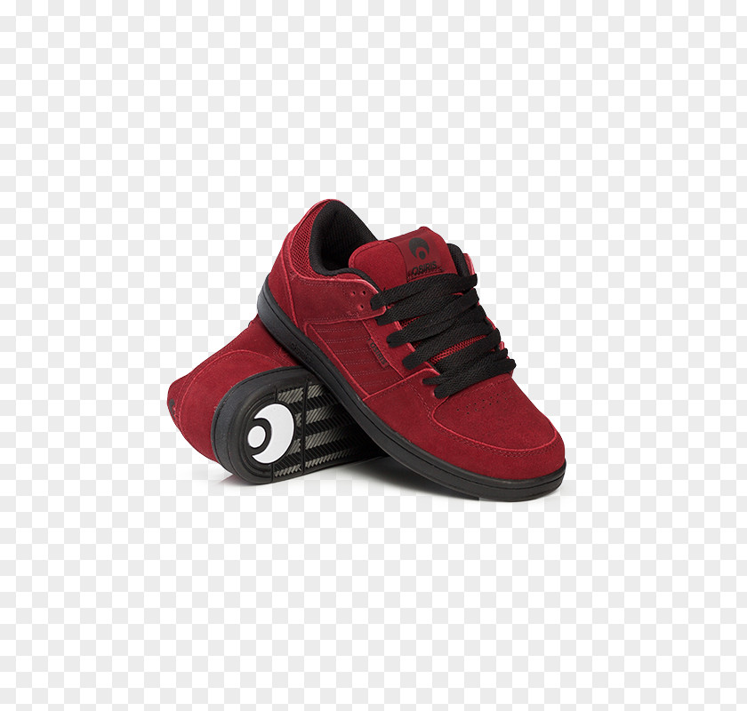 Oxblood Red Skate Shoe Sneakers Osiris Shoes Vans PNG