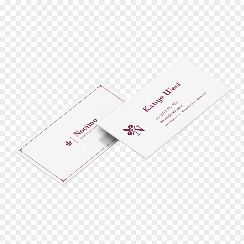 Romantic Business Card Brand PNG