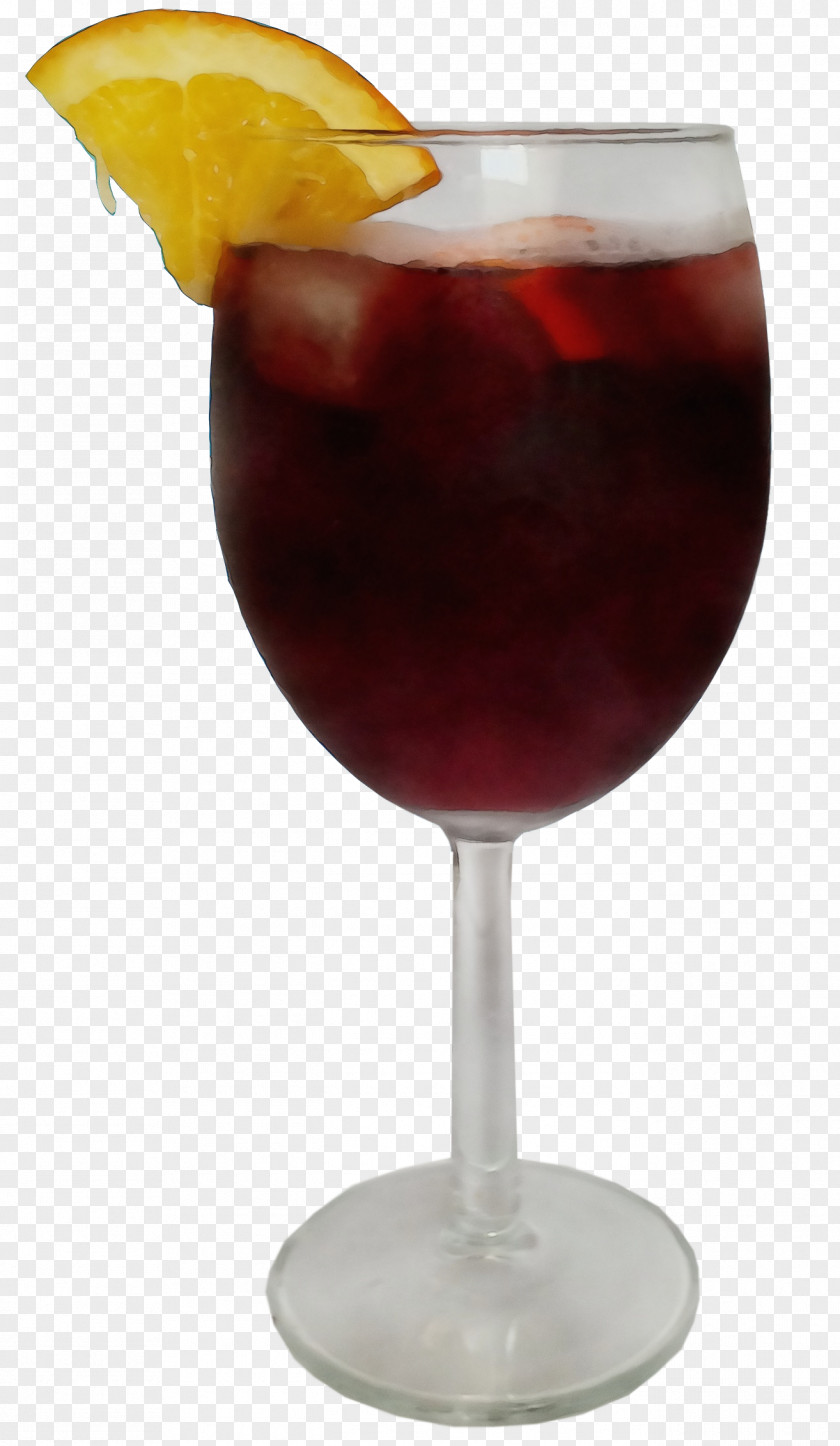 Sangria Cocktail Wine Glass PNG