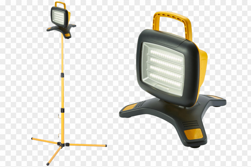 Three Head Projection Lamp Floodlight Light-emitting Diode Lithium-ion Battery Lighting PNG