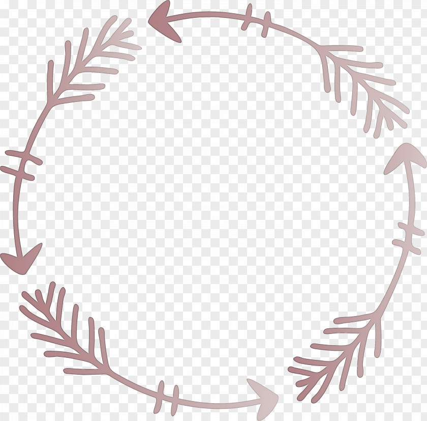 Boho Arrow Frame PNG